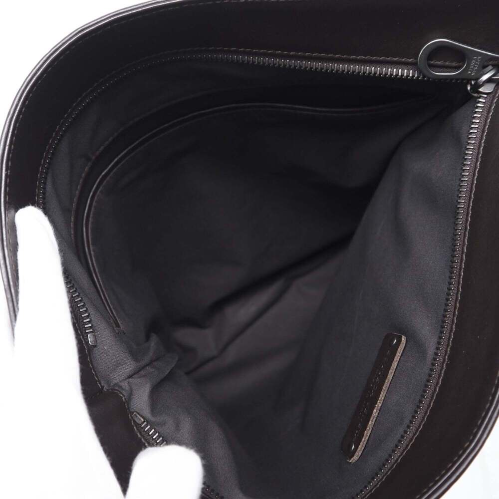 BOTTEGA VENETA Brown Leather Intrecciato Shoulder Bag - Picture 14 of 16